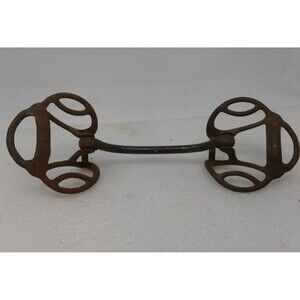Vintage Iron Horse Harness Bit Antique Rare Design Wagon Western‎ Military